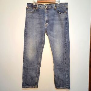 Levi's Mens 505‎ Blue Jeans Size 40X32 Classic Straight Leg Style